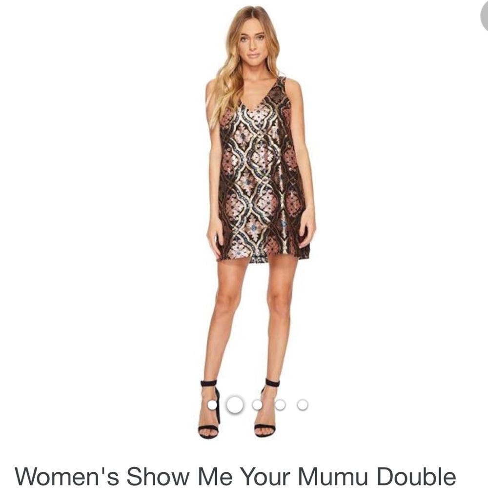 Show me your MUMU Double Dipper sequin dress NWT